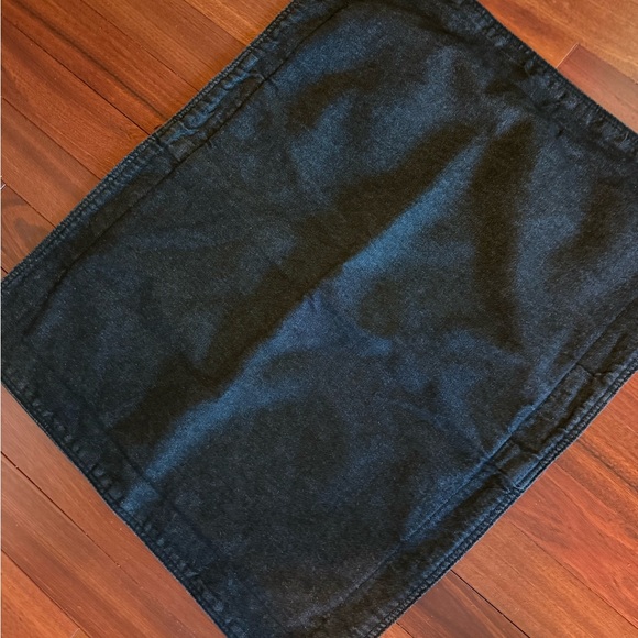 RLL Lauren Ralph Lauren Black Denim Standard Size Pillow Sham Cotton - Picture 2 of 5